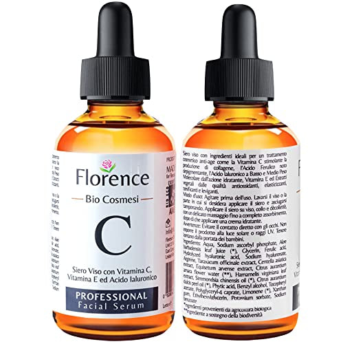 Organic Vitamin C Serum for Face with Hyaluronic Acid