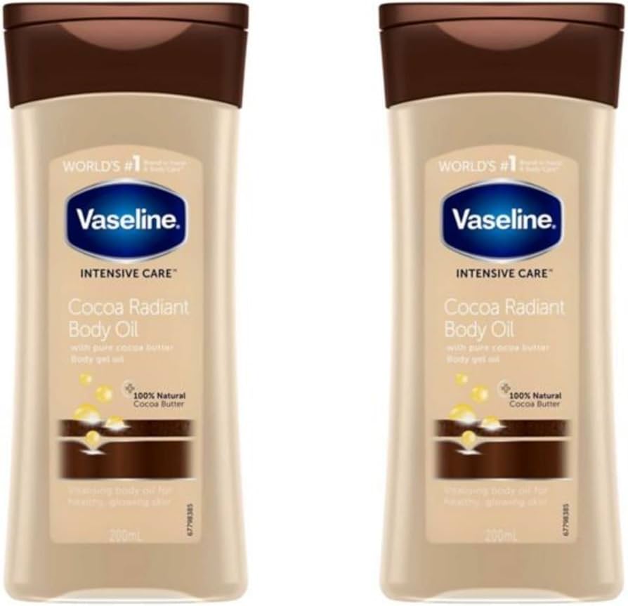 Vaseline Total Moisture Cocoa Radiant Body Gel Oil - 2 pk