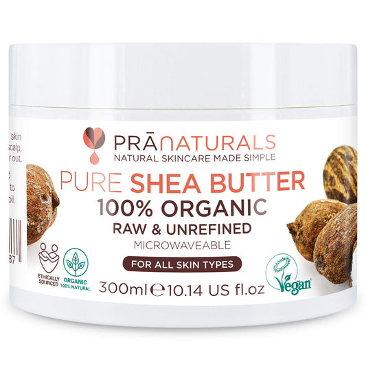 PraNaturals 100% Organic Shea Butter, Lotion for All Skin Face Hair Type