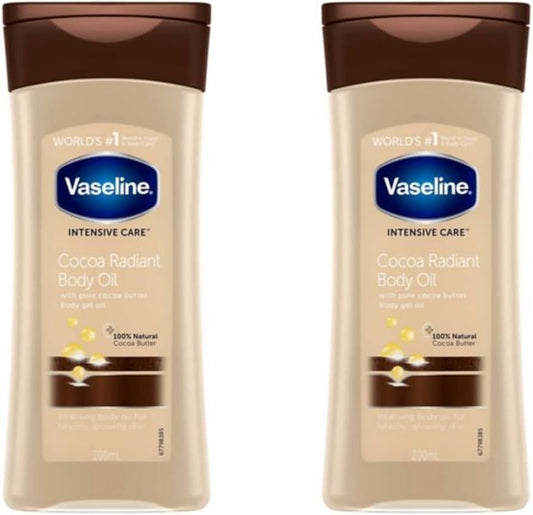 Vaseline Total Moisture Cocoa Radiant Body Gel Oil - 2 pk