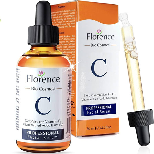 Organic Vitamin C Serum for Face with Hyaluronic Acid
